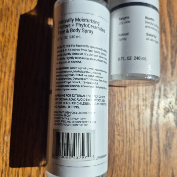 2 Revive Rx Naturally Moisturizing Factors+ Phytoceramides Face & Body Spray - Picture 7 of 12